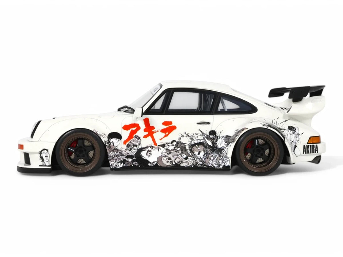 2024 RWB Akira White with Graphics 'Akira' (1988) Movie 1/18 Model Car by GT Spirit