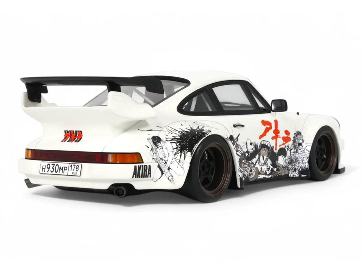 2024 RWB Akira White with Graphics 'Akira' (1988) Movie 1/18 Model Car by GT Spirit