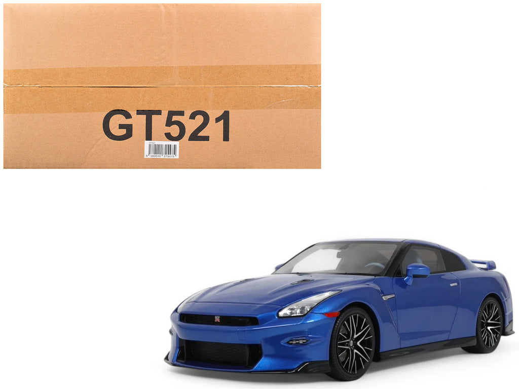 2024 Nissan GT-R Skyline Edition Bayside Blue Metallic 1/18 Model Car by GT Spirit