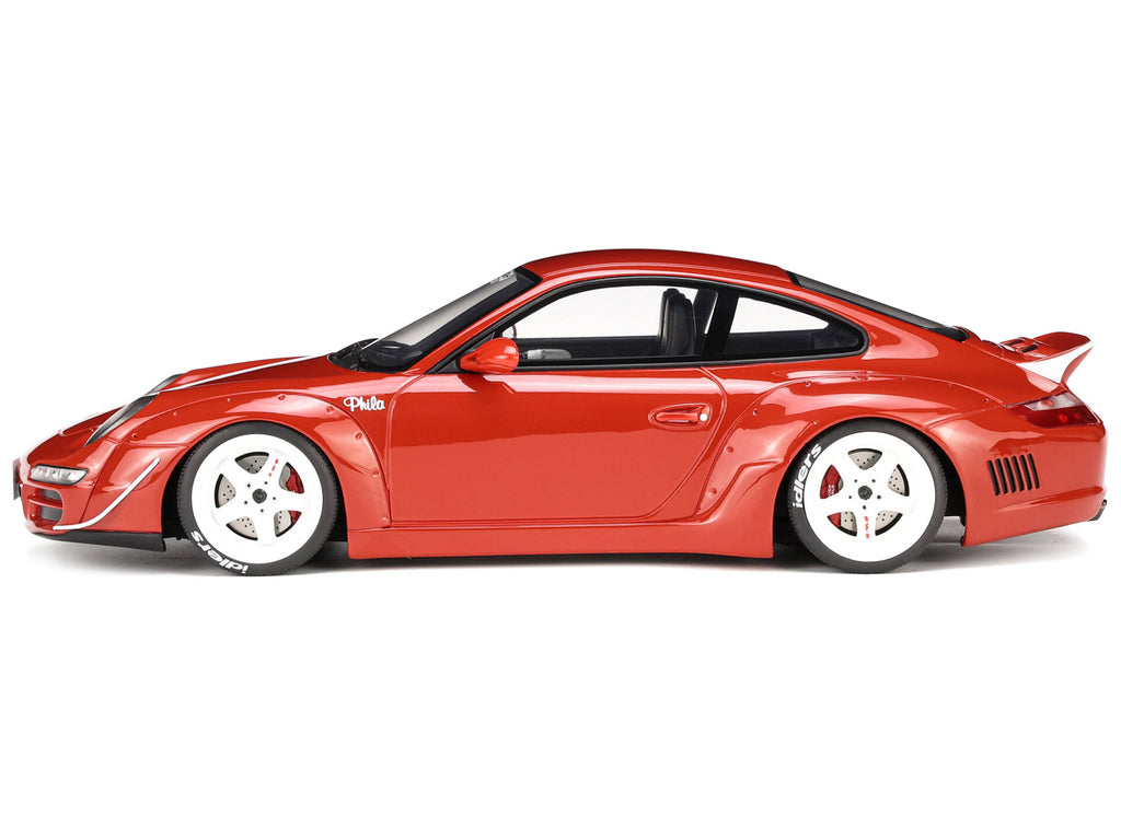 2021 Porsche 911 RWB 'AKA Phila' Red 1/18 Model Car by GT Spirit