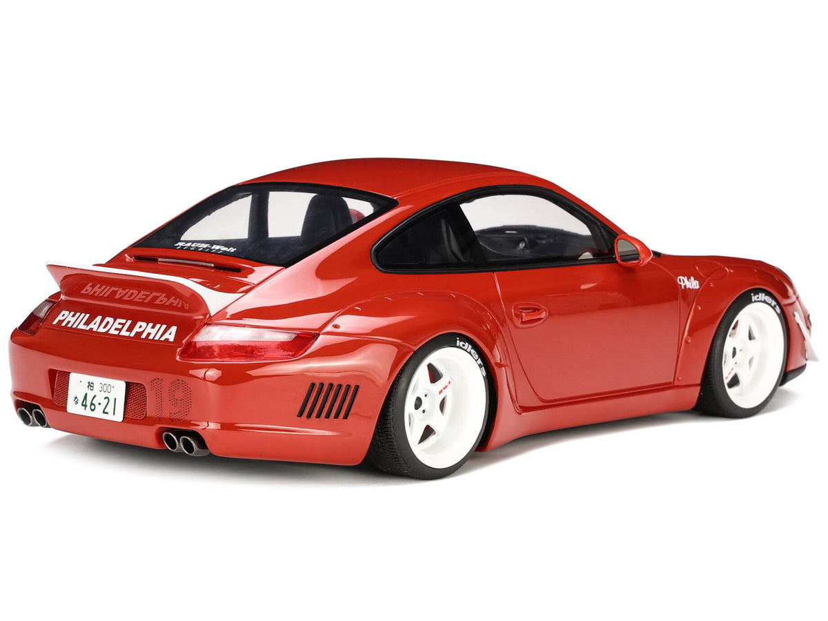 2021 Porsche 911 RWB 'AKA Phila' Red 1/18 Model Car by GT Spirit