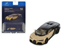 Bugatti Chiron Supersport Silk Gold Metallic and Nocturne Black 'Hypercar League Collection' 1/64 Diecast Model Car by PosterCars
