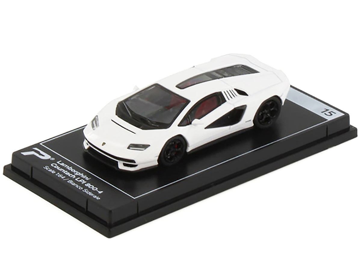 Lamborghini Countach LPI 800-4 Bianco Siderale White 'Hypercar League Collection' 1/64 Diecast Model Car by PosterCars
