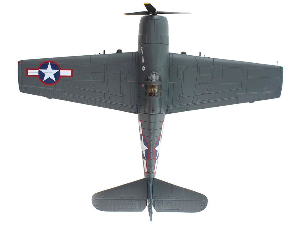 Grumman F6F-3 Hellcat Fighter Aircraft 'Ruth-Less Lt. Oscar Chenoweth VF-38 Segi Point Airstrip New Georgia Island' (1943) United States Navy 'Air Power Series' 1/72 Diecast Model by Hobby Master