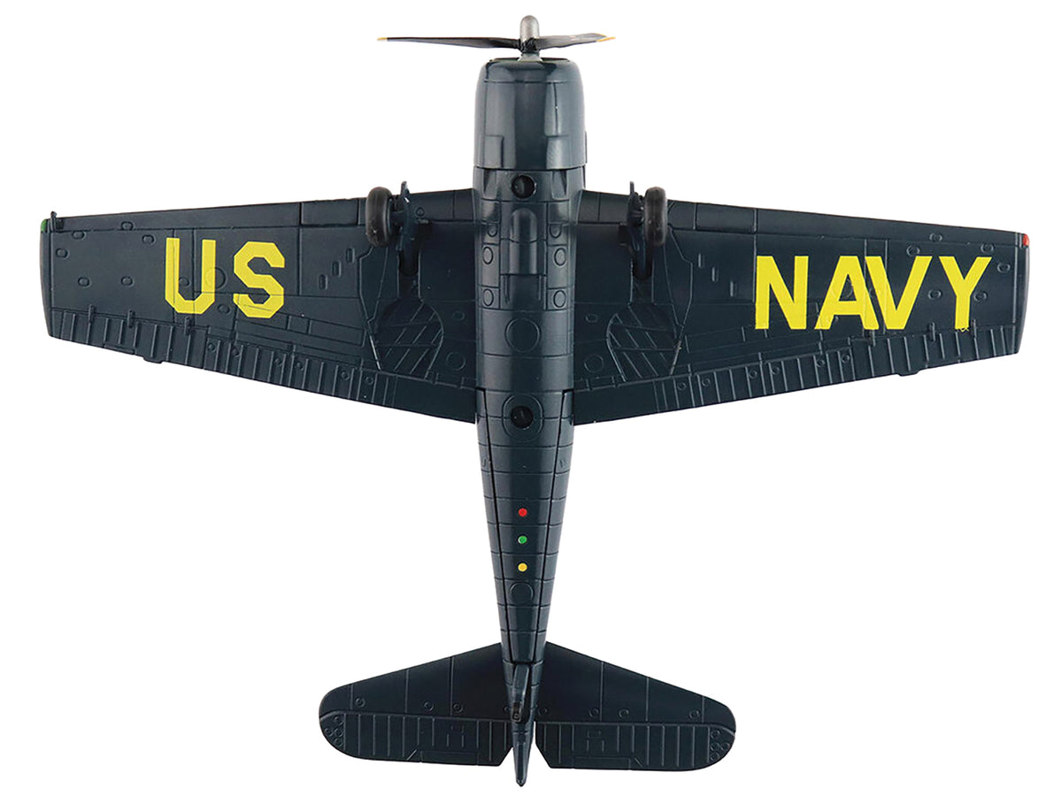 Grumman F6F-5 Hellcat Fighter Aircraft 'Blue Angels #1-4 Decals' (1946) United States Navy 'Air Power Series' 1/72 Diecast Model by Hobby Master