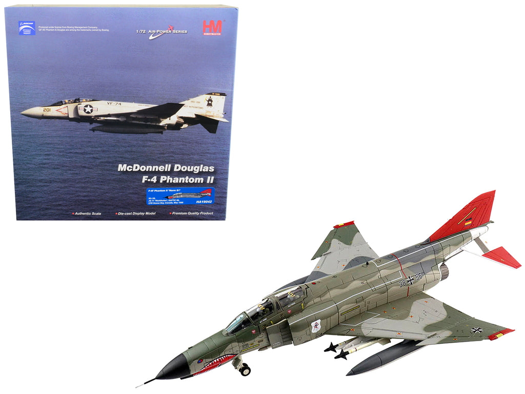 McDonnell Douglas F-4F Phantom II 'Norm 81' Fighter Aircraft 'JG 71 'Richthofen' GAFTIC 86 CFB Goose Bay Canada' (May 1986) 'Air Power Series' 1/72 Diecast Model by Hobby Master