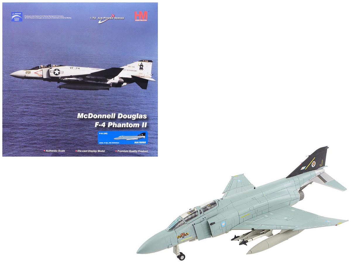 McDonnell Douglas F-4J(UK) Phantom II Fighter-Bomber Aircraft 'ZE359 AF Wattisham England' British Royal Air Force 'Air Power Series' 1/72 Diecast Model by Hobby Master