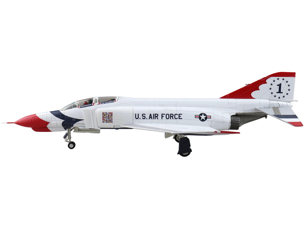 McDonnell Douglas F-4E Phantom II Fighter-Bomber Aircraft 'Thunderbirds No.1 Plane 1973/74 Season' United States Air Force 'Air Power Series' 1/72 Diecast Model by Hobby Master