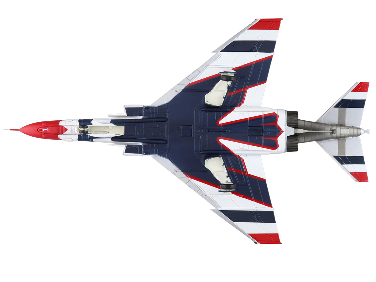 McDonnell Douglas F-4E Phantom II Fighter-Bomber Aircraft 'Thunderbirds No.1 Plane 1973/74 Season' United States Air Force 'Air Power Series' 1/72 Diecast Model by Hobby Master