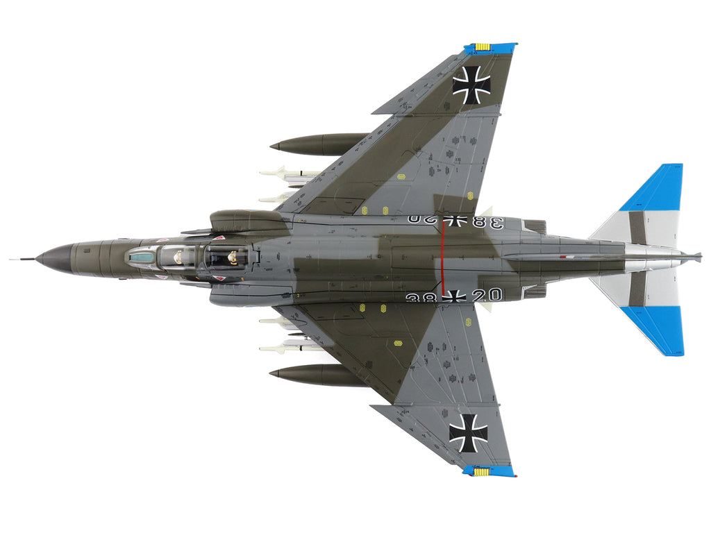 McDonnell Douglas F-4F Phantom II Fighter-Bomber Aircraft 'Jagdgeschwader 74 (JG 74) Molders' (1982) German Luftwaffe 'Air Power Series' 1/72 Diecast Model by Hobby Master