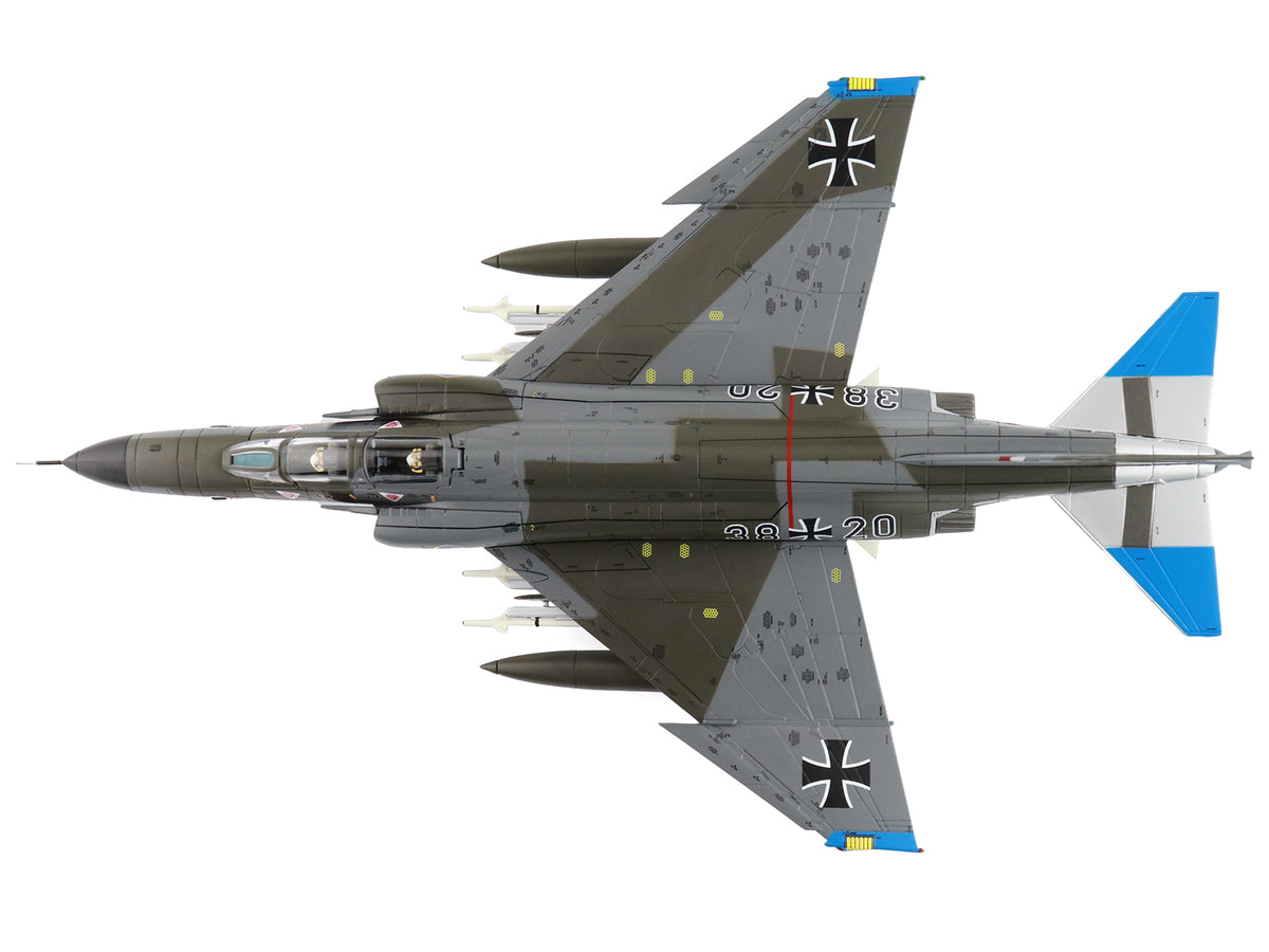 McDonnell Douglas F-4F Phantom II Fighter-Bomber Aircraft 'Jagdgeschwader 74 (JG 74) Molders' (1982) German Luftwaffe 'Air Power Series' 1/72 Diecast Model by Hobby Master