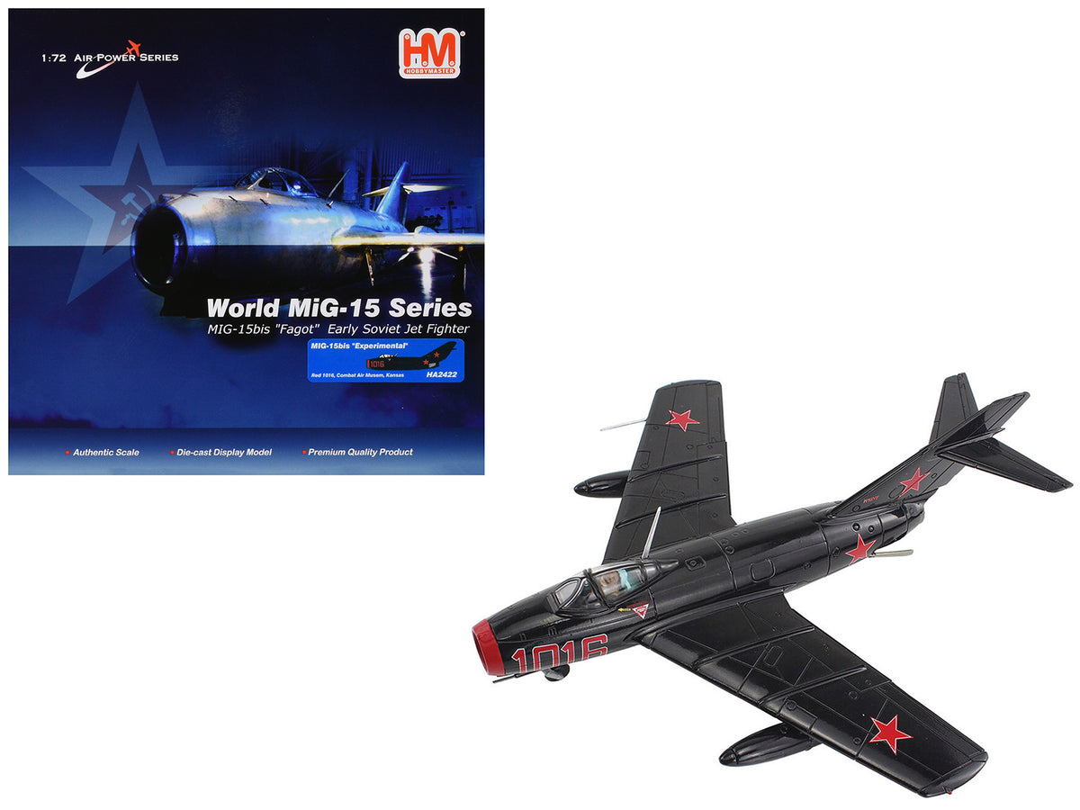 Mikoyan-Gurevich MiG-15Bis Fighter Aircraft 'Experimental Combat Air Museum Kansas' 'Air Power Series' 1/72 Diecast Model by Hobby Master