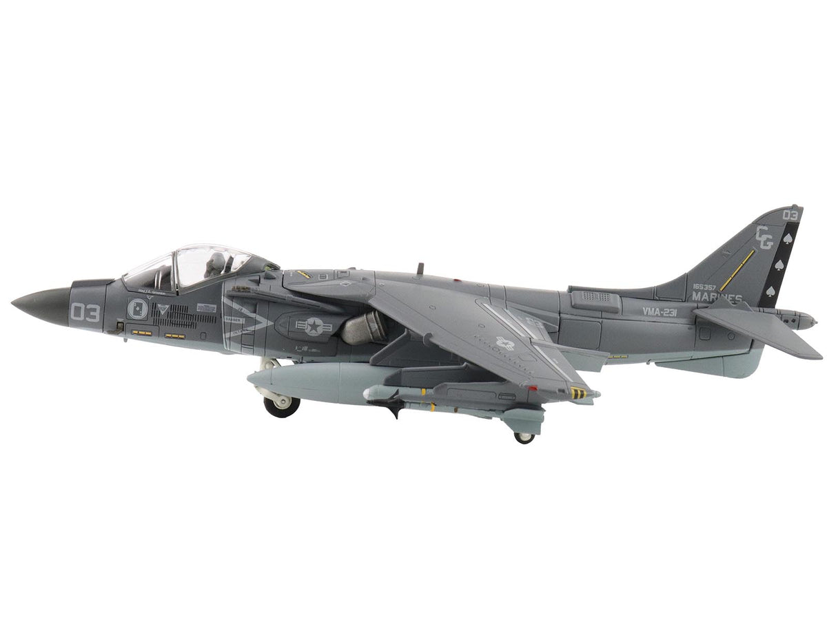 McDonnell Douglas AV-8B Plus Harrier II Aircraft '165357 VMA-231 Ace of Spades Operation Inherent Resolve USCENTCOM' (2017) United States Marine Corps 'Air Power Series' 1/72 Diecast Model by Hobby Master