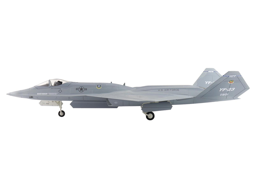 Northrop YF-23 Black Widow II Stealth Fighter Aircraft '#87-0801 PAV-2' (1990) United States Air Force 'Air Power Series' 1/72 Diecast Model by Hobby Master