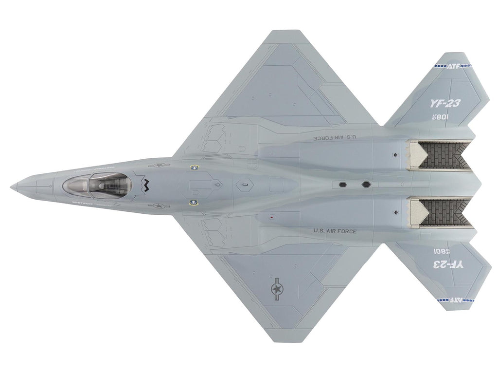 Northrop YF-23 Black Widow II Stealth Fighter Aircraft '#87-0801 PAV-2' (1990) United States Air Force 'Air Power Series' 1/72 Diecast Model by Hobby Master