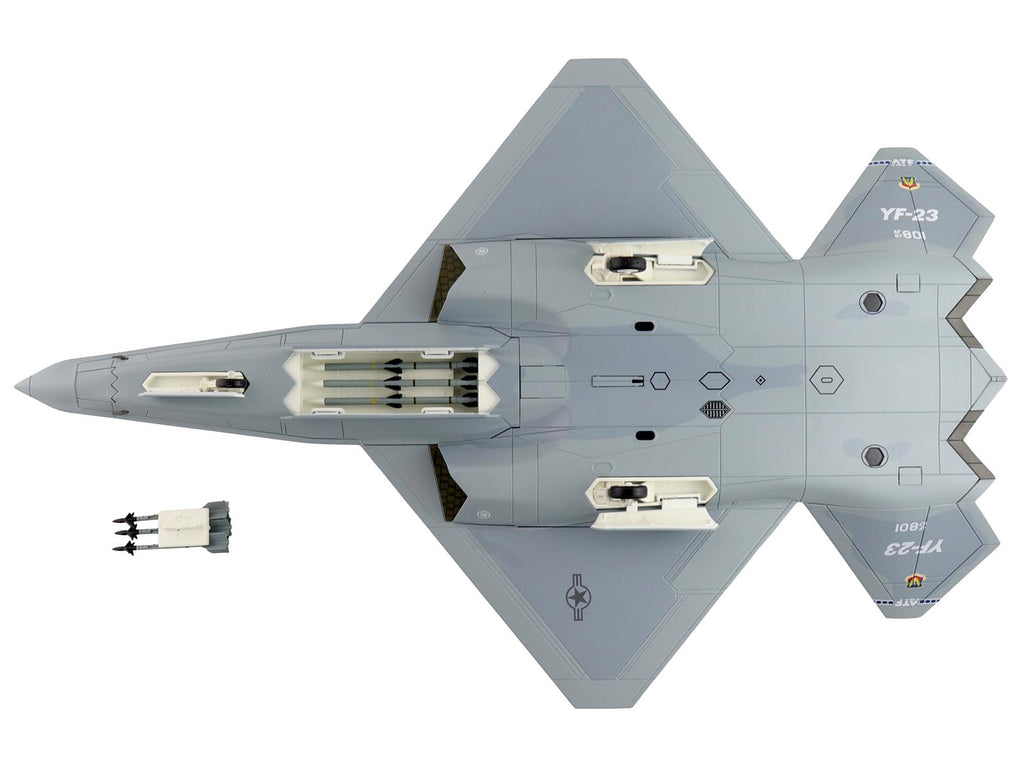 Northrop YF-23 Black Widow II Stealth Fighter Aircraft '#87-0801 PAV-2' (1990) United States Air Force 'Air Power Series' 1/72 Diecast Model by Hobby Master