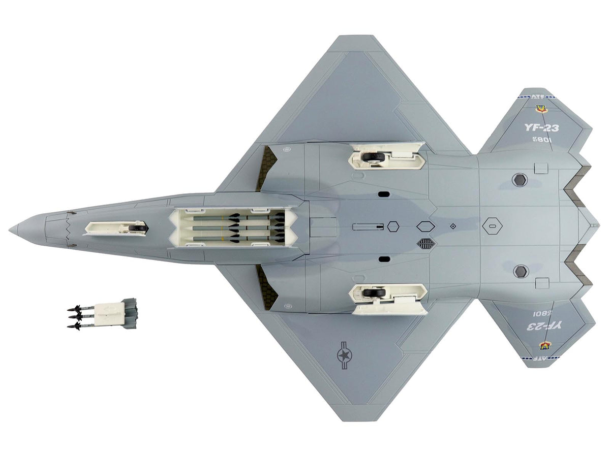 Northrop YF-23 Black Widow II Stealth Fighter Aircraft '#87-0801 PAV-2' (1990) United States Air Force 'Air Power Series' 1/72 Diecast Model by Hobby Master