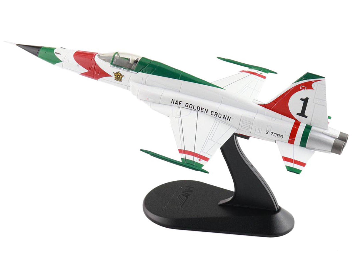 Northrop F-5E Tiger II Aircraft '#1 3-7099 IIAF Golden Crown' Imperial Iranian Air Force 'Air Power Series' 1/72 Diecast Model by Hobby Master