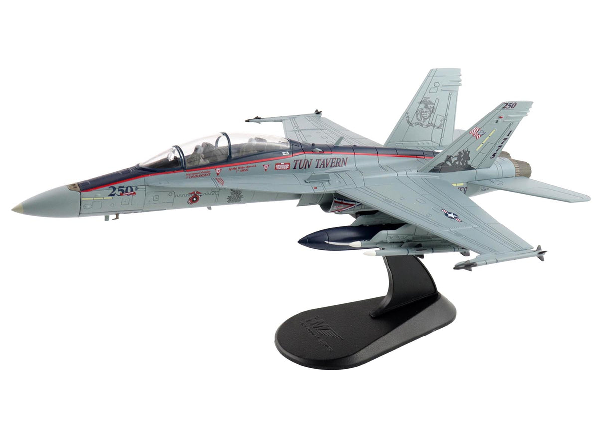 McDonnell Douglas F/A-18D Hornet Aircraft '164874 US Marines 250 Years VMFA-112 Cowboys' (2025) United States Marines 'Air Power Series' 1/72 Diecast Model by Hobby Master