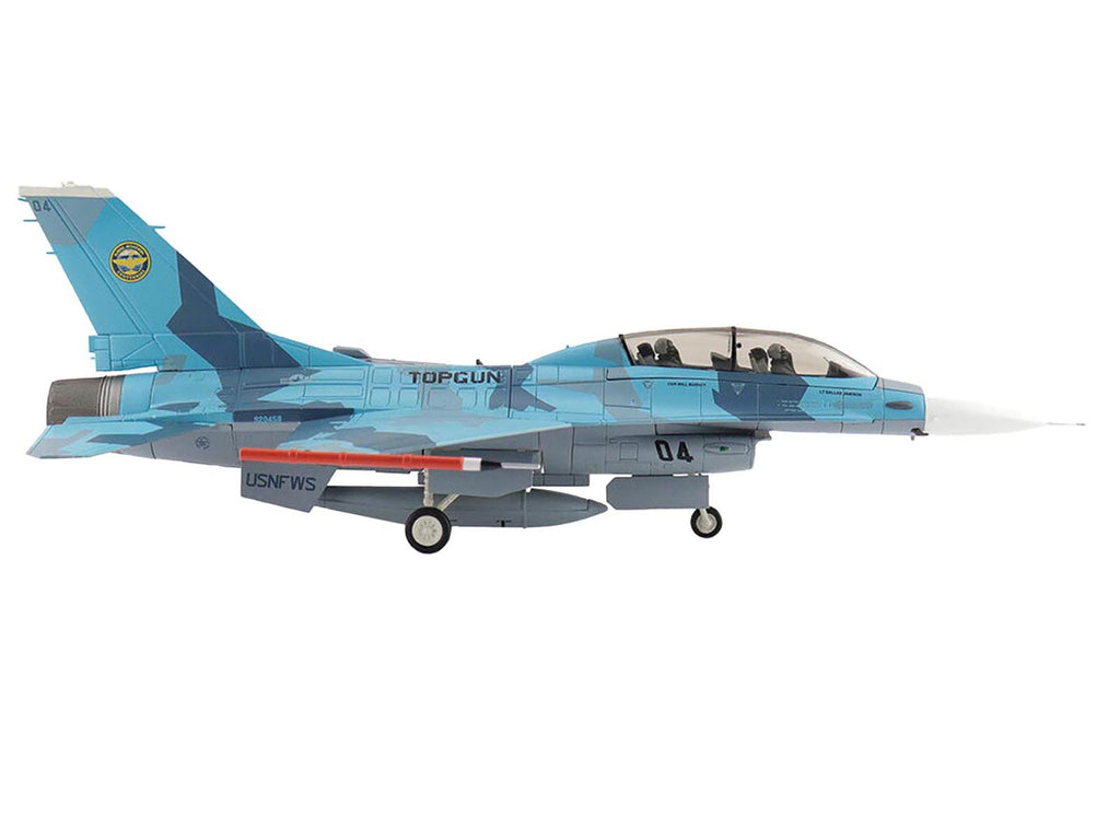 Lockheed F-16B Fighting Falcon Fighter Aircraft 'Top Gun 04 Centennial of Naval Aviation' United States Navy 'Air Power Series' 1/72 Diecast Model by Hobby Master