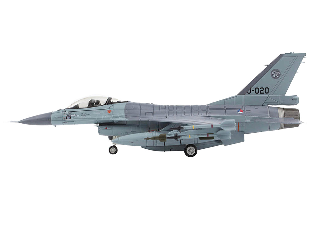 Lockheed F-16AM Fighting Falcon Fighter Aircraft '313 Squadron Afghanistan' (2008) Royal Netherlands Air Force (RNLAF) 'Air Power Series' 1/72 Diecast Model by Hobby Master