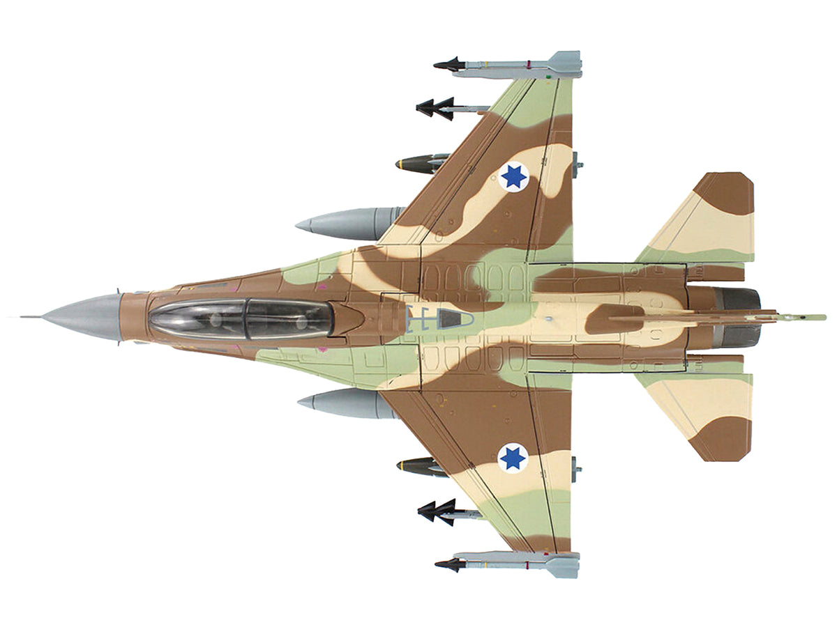 Lockheed F-16D Fighting Falcon Fighter Aircraft '628 Barak 105 Squadron The Scorpion' Israeli Air Force 'Air Power Series' 1/72 Diecast Model by Hobby Master