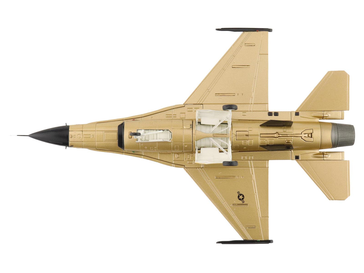 Lockheed F-16A Fighting Falcon Fighter Aircraft '85-1565 Golden Bat Viper 185 ARW Iowa ANG Squadron 50th Anniversary' (2022) United States Air Force 'Air Power Series' 1/72 Diecast Model by Hobby Master