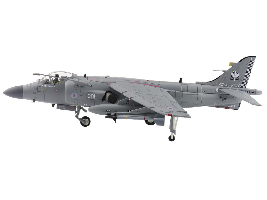 British Aerospace Sea Harrier FA.2 Aircraft with Sea Eagle Missiles 'ZH796' (2018) British Royal Navy 'Air Power Series' 1/72 Diecast Model by Hobby Master