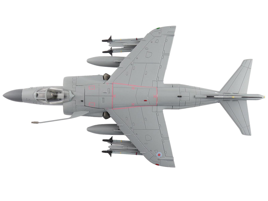 British Aerospace Sea Harrier FA.2 Aircraft with Sea Eagle Missiles 'ZH796' (2018) British Royal Navy 'Air Power Series' 1/72 Diecast Model by Hobby Master