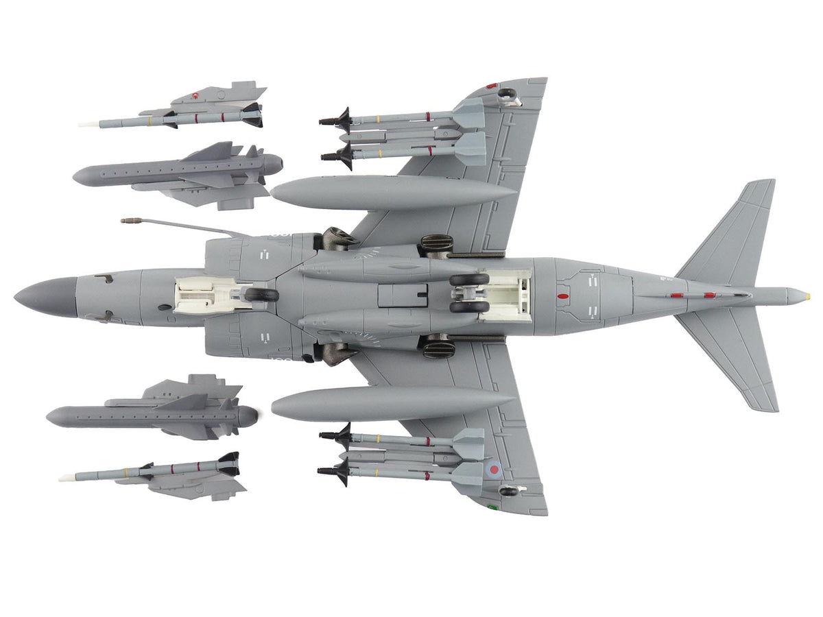 British Aerospace Sea Harrier FA.2 Aircraft with Sea Eagle Missiles 'ZH796' (2018) British Royal Navy 'Air Power Series' 1/72 Diecast Model by Hobby Master