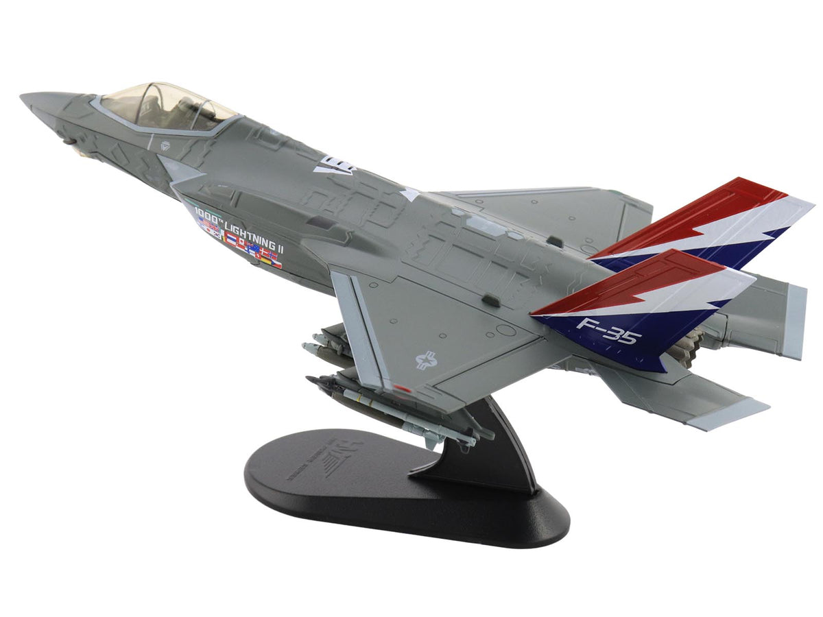 Lockheed Martin F-35A Lightning II Aircraft '22-5696 1000th Lightning II 176th FS Wisconsin ANG' (2004) United States Air Force 'Air Power Series' 1/72 Diecast Model by Hobby Master