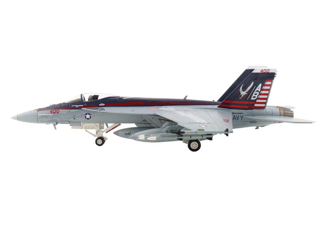 Boeing F/A-18E Super Hornet Fighter Aircraft '166817 VFA-136 Knighthawks USS Trumman' (2024) United States Navy 'Air Power Series' 1/72 Diecast Model by Hobby Master