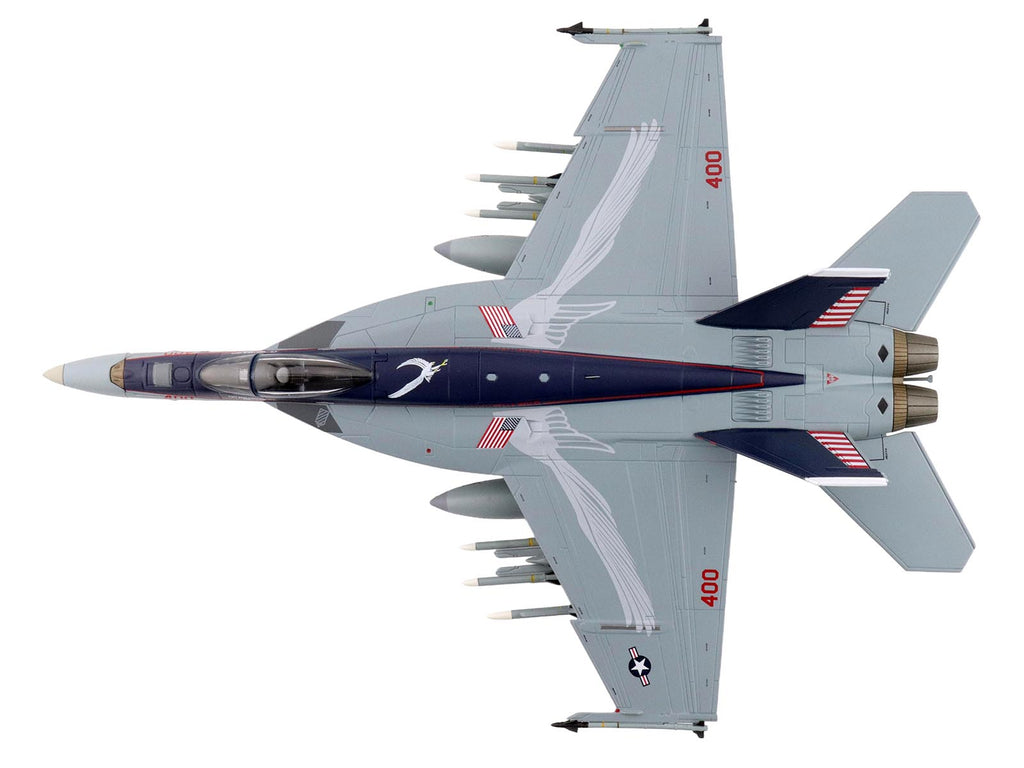 Boeing F/A-18E Super Hornet Fighter Aircraft '166817 VFA-136 Knighthawks USS Trumman' (2024) United States Navy 'Air Power Series' 1/72 Diecast Model by Hobby Master