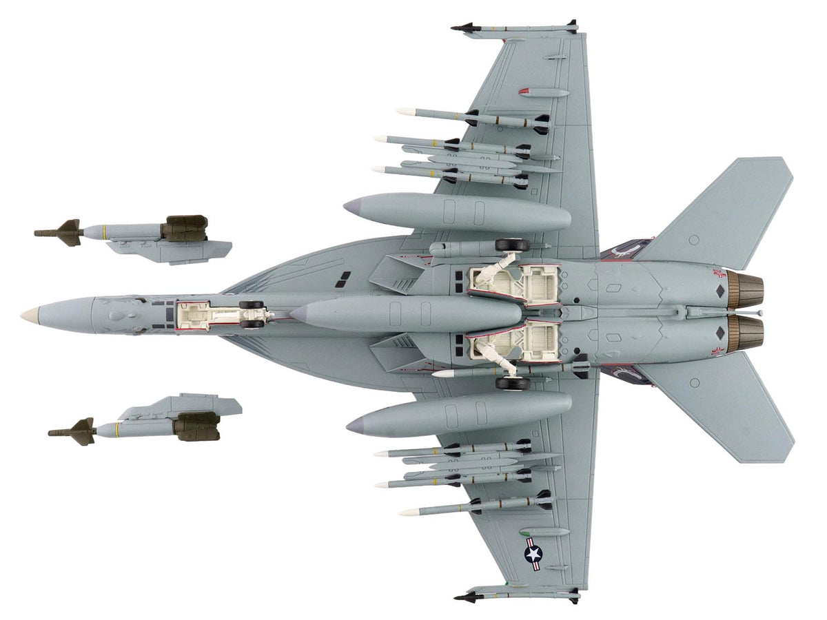 Boeing F/A-18E Super Hornet Fighter Aircraft '166817 VFA-136 Knighthawks USS Trumman' (2024) United States Navy 'Air Power Series' 1/72 Diecast Model by Hobby Master