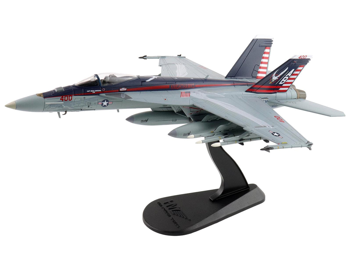 Boeing F/A-18E Super Hornet Fighter Aircraft '166817 VFA-136 Knighthawks USS Trumman' (2024) United States Navy 'Air Power Series' 1/72 Diecast Model by Hobby Master