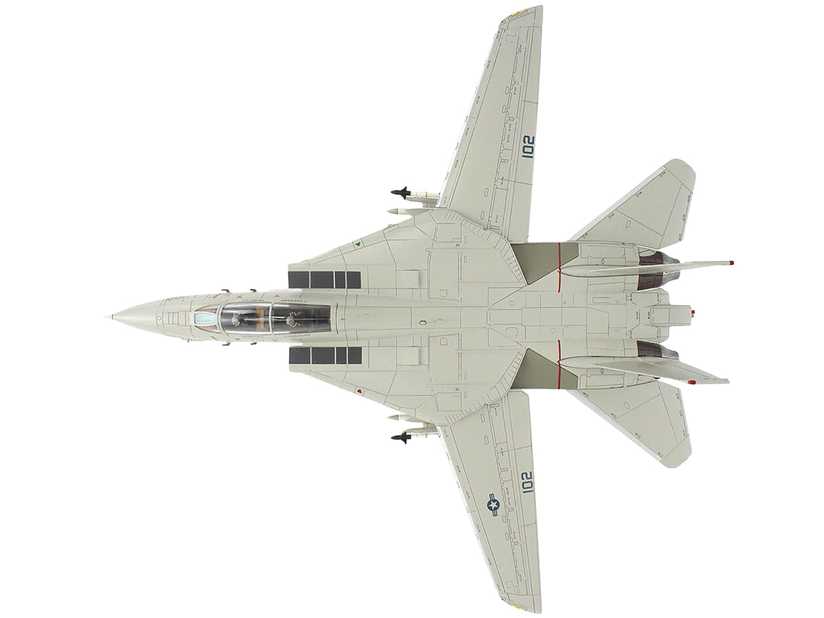 Grumman F-14A Tomcat Fighter Aircraft 'Sukhoi Killer VF-41 Black Aces USS Nimitz' (1981) United States Navy 'Air Power Series' 1/72 Diecast Model by Hobby Master