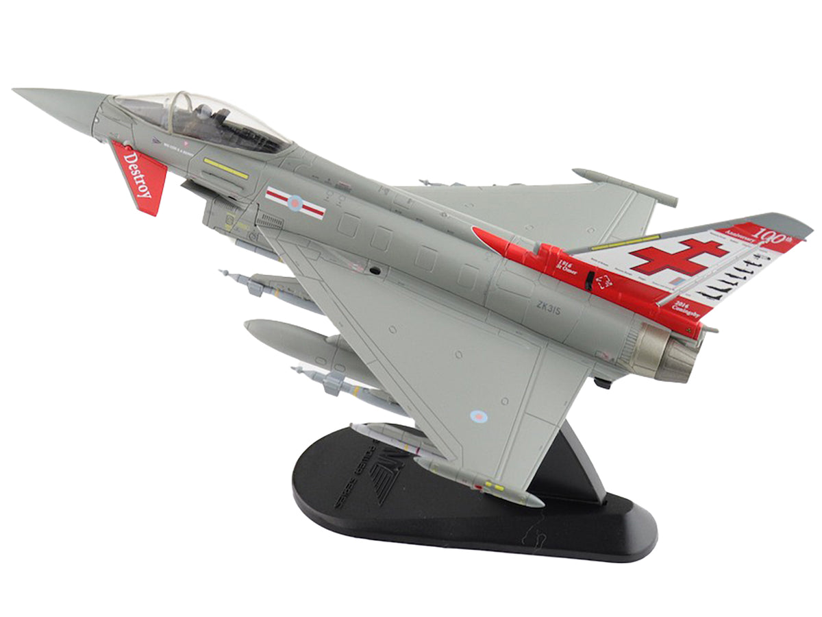 Eurofighter Typhoon Fighter Aircraft 'ZK315 41 Squadron RAF Coningsby' (2015) Royal Air Force 'Air Power Series' 1/72 Diecast Model by Hobby Master