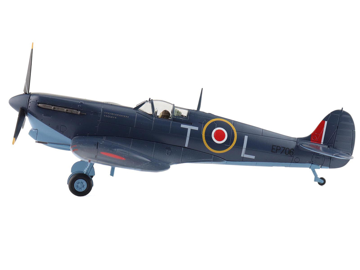 Supermarine Spitfire Mk.Vb Trop Fighter Aircraft 'EP706 George Beurling No. 249 Squadron Malta' (1942) British Royal Air Force 'Air Power Series' 1/48 Diecast Model by Hobby Master