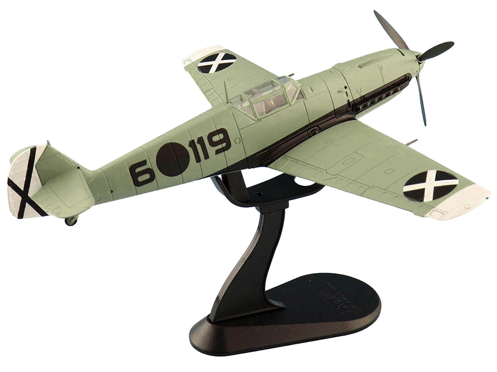Messerschmitt BF 109E-3 Fighter Aircraft 'Hauptmann Siebelt Reents Spanish Civil War' (1939) 'Air Power Series' 1/48 Diecast Model by Hobby Master
