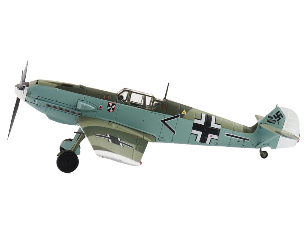 Messerschmitt BF 109E-4 Fighter Aircraft 'Franz von Werra II/JG-3' (1940) German Luftwaffe 'Air Power Series' 1/48 Diecast Model by Hobby Master