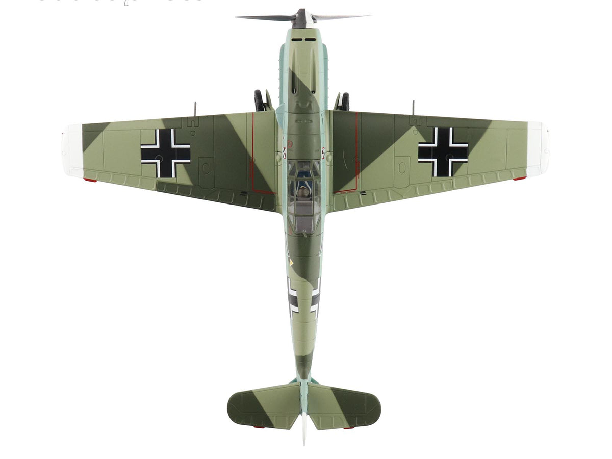 Messerschmitt BF 109E-4 Fighter Aircraft 'Franz von Werra II/JG-3' (1940) German Luftwaffe 'Air Power Series' 1/48 Diecast Model by Hobby Master