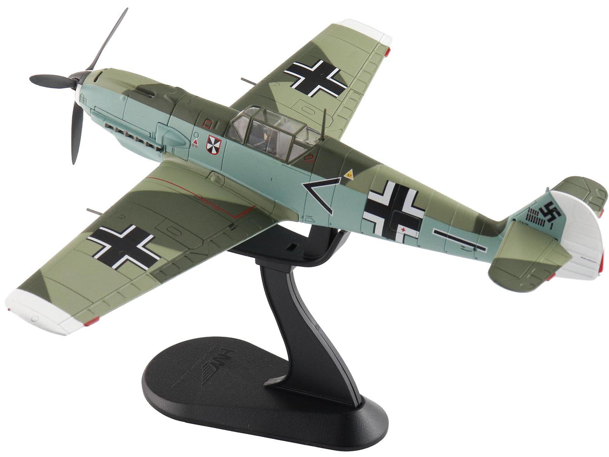 Messerschmitt BF 109E-4 Fighter Aircraft 'Franz von Werra II/JG-3' (1940) German Luftwaffe 'Air Power Series' 1/48 Diecast Model by Hobby Master