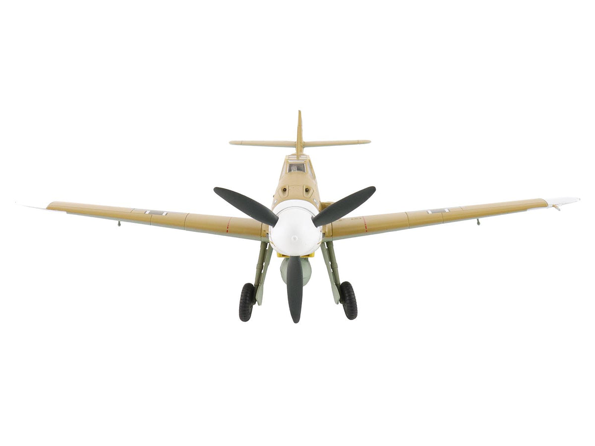 Messerschmitt Bf 109F-4 Fighter Aircraft 'Marseille Yellow 14 3./JG27 Egypt' (1942) German Luftwaffe 'Air Power Series' 1/48 Diecast Model by Hobby Master