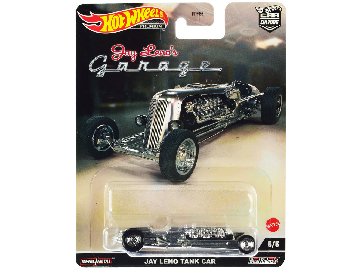 Jay Leno Tank Car Brushed Metal 'Jay Leno’s Garage' Diecast Model Car by Hot Wheels