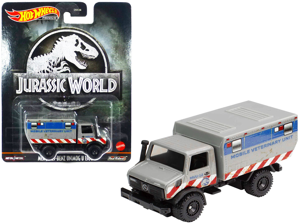 Mercedes-Benz Unimog U 1300 L 'Mobile Veterinary Unit MVU-12' 'Jurassic World' (2015) Movie Diecast Model Car by Hot Wheels