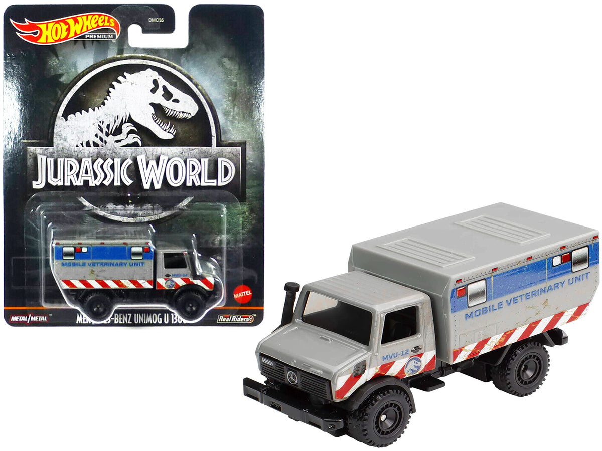 Mercedes-Benz Unimog U 1300 L 'Mobile Veterinary Unit MVU-12' 'Jurassic World' (2015) Movie Diecast Model Car by Hot Wheels