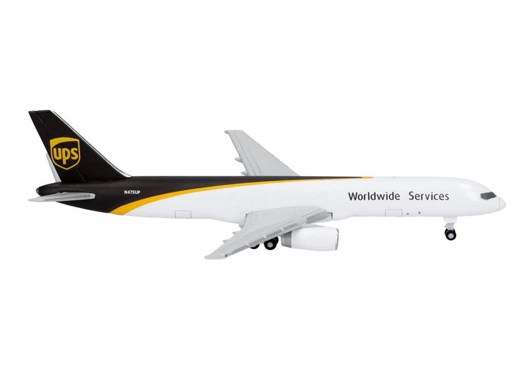 Boeing 757-200F Commercial Aircraft 'UPS Worldwide Service' (N475UP) White with Brown Tail 1/500 Diecast Model Airplane by Herpa