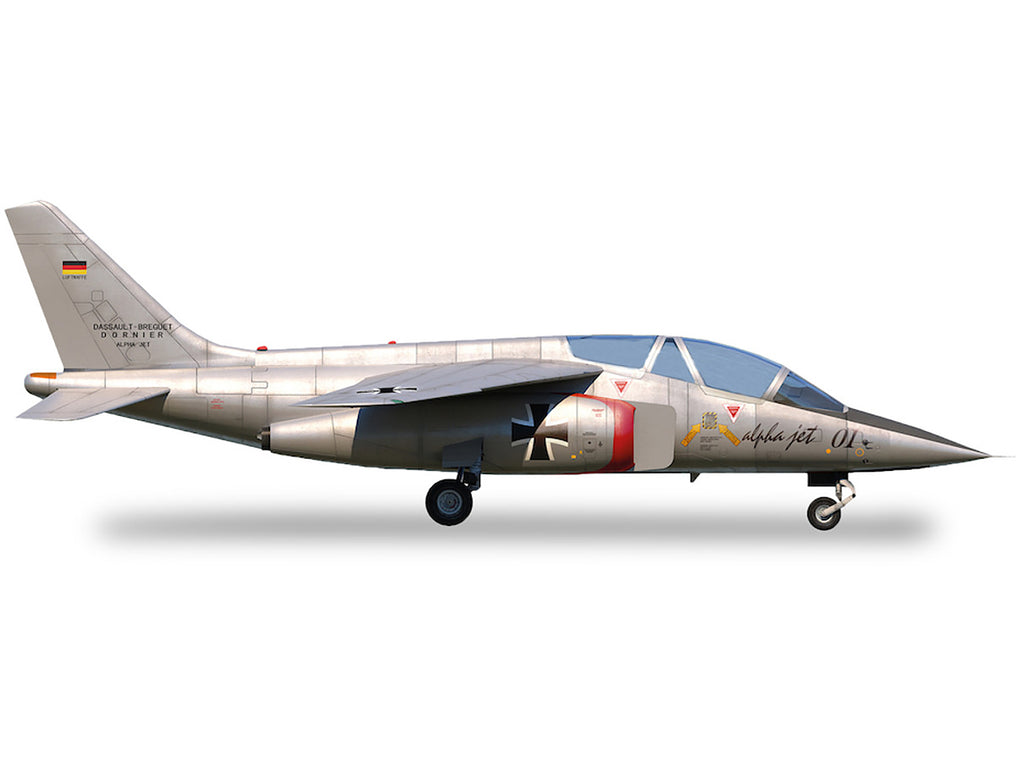 Dassault Alpha Jet Aircraft '01 Prototype' Registration AT24 'Military' Series 1/72 Diecast Model Airplane by Herpa