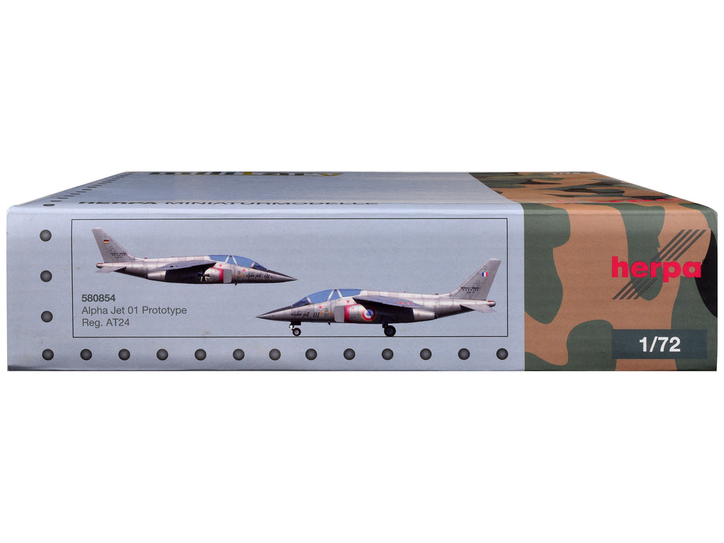 Dassault Alpha Jet Aircraft '01 Prototype' Registration AT24 'Military' Series 1/72 Diecast Model Airplane by Herpa