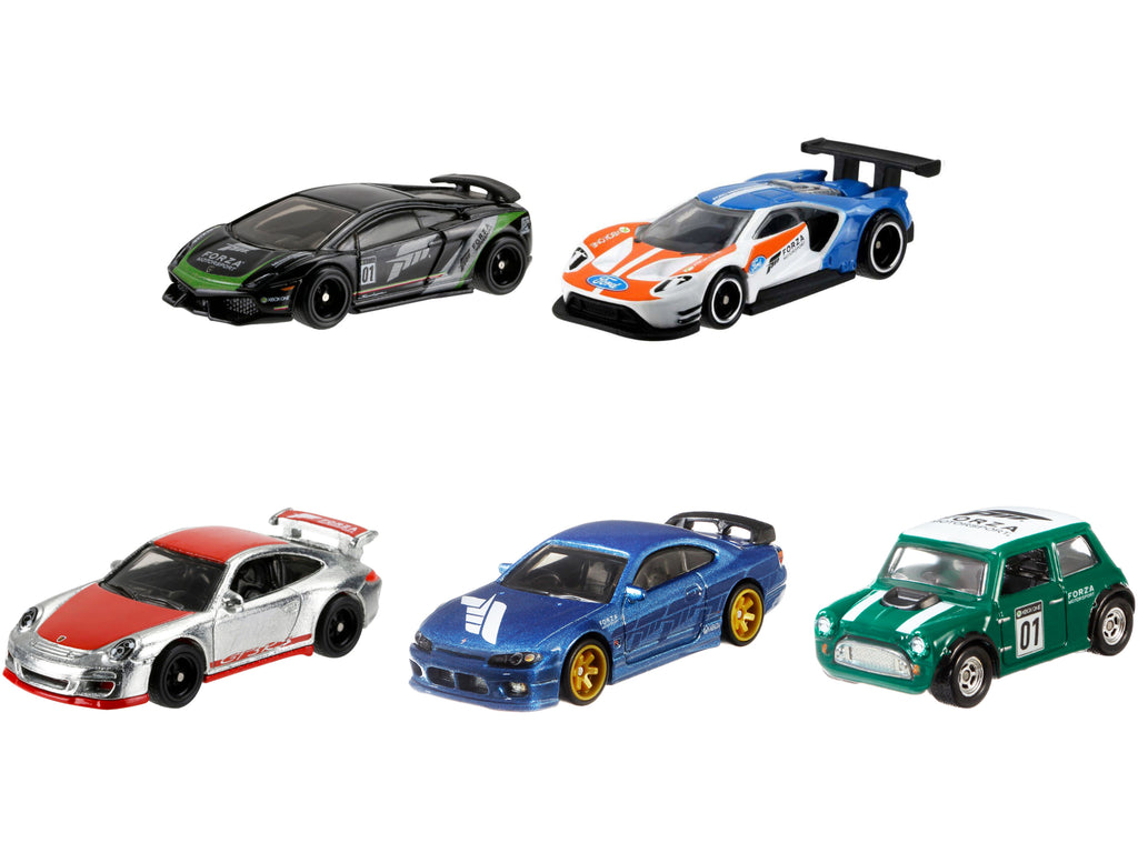 'Forza Motorsport' 5 piece Set Diecast Model Cars by Hot Wheels